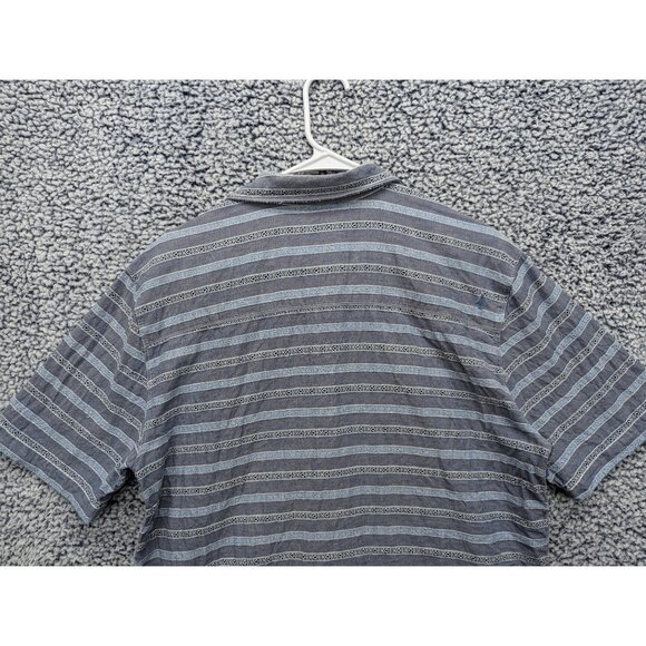 Volcom Linen Boho Button Up Shirt Mens LG Beach Travel Cali Hippie Surfer Skate - Picture 5 of 12